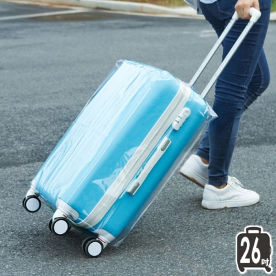《JMALL》防水透明行李箱保護套/防塵套(26吋)