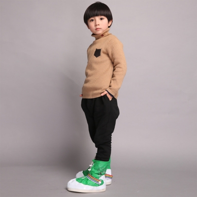 《JMALL》兒童版華麗時尚中筒防水/防雨鞋套(綠/白色)