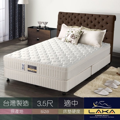 【LAKA】3M防潑水 三線蜂巢式獨立筒乳膠床墊(Free night系列)單人3.5尺