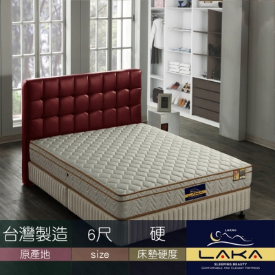 【LAKA】三線3M防潑水冬夏二用彈簧床墊(Good night系列)雙人加大6尺