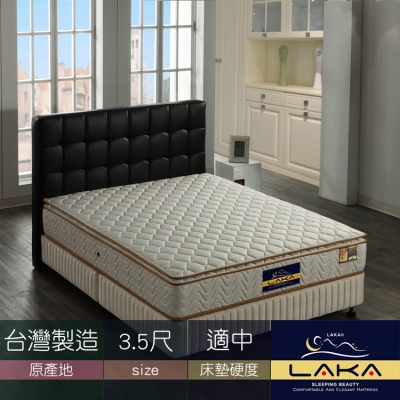 【LAKA】三線3M防潑水蜂巢式獨立筒床墊(Good night系列)單人3.5尺
