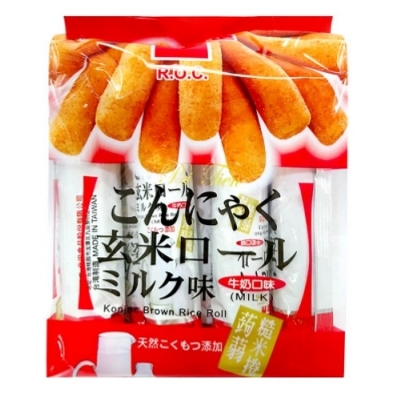 北田蒟蒻糙米捲-牛奶口味16入/包(180g)