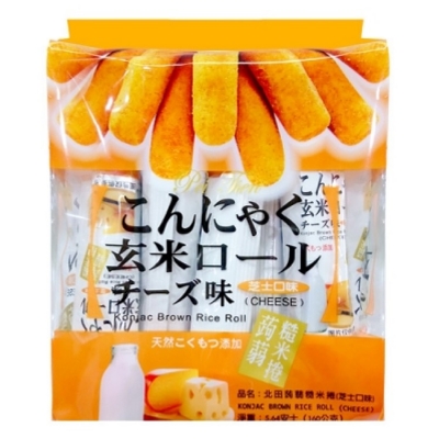 北田蒟蒻糙米捲-芝士口味16入/包(180g)