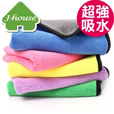 《J-house》高密度加厚珊瑚絨30x40cm超強吸水抹布/洗車巾 HNA205