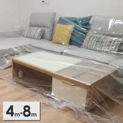 《JMALL》4x8公尺PEVA透明家具防塵布罩