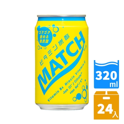 【MATCH】瑪綺機能氣泡飲320ml(24罐/箱) FDS015x24