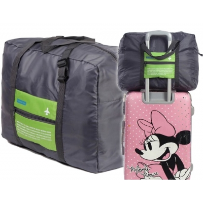 《JMALL》行李箱拉桿適用 多功能可折疊手提/肩背旅行袋